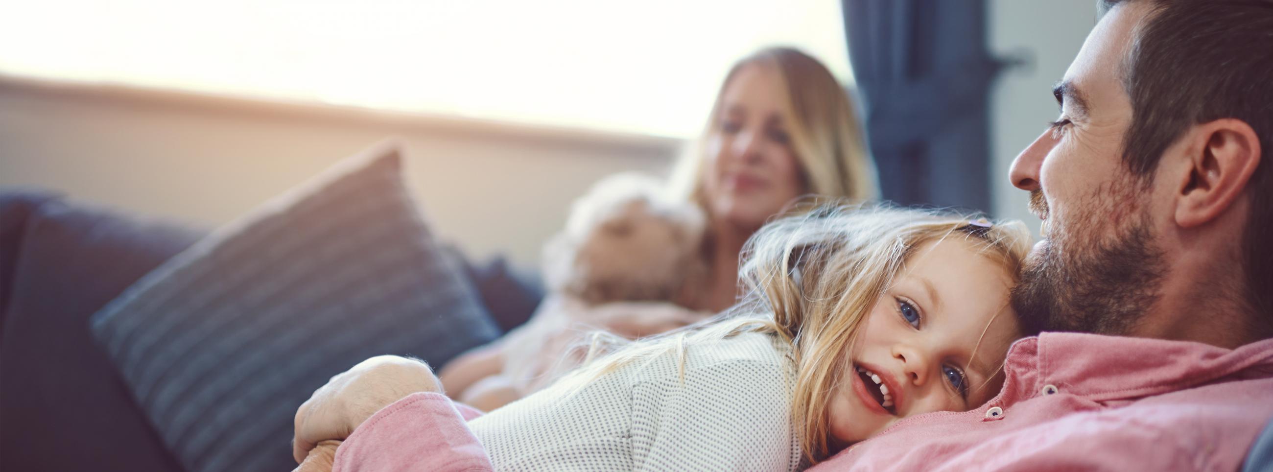 Père avec ses enfants