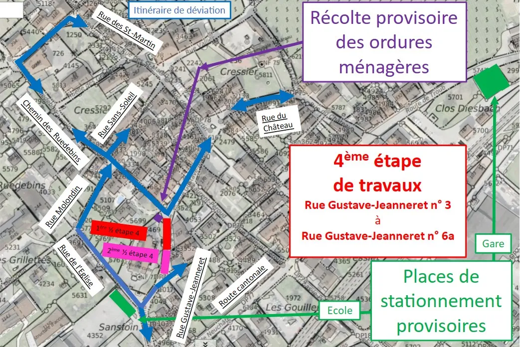 Travaux chauffage à distance Cressier
