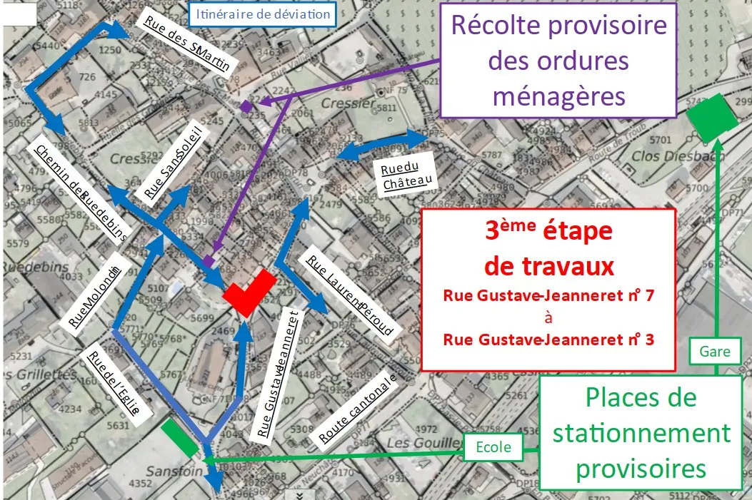 Travaux chauffage à distance Cressier